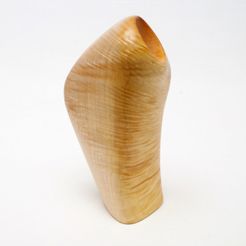 "Small Receptor" Oregon maple wood sculpture