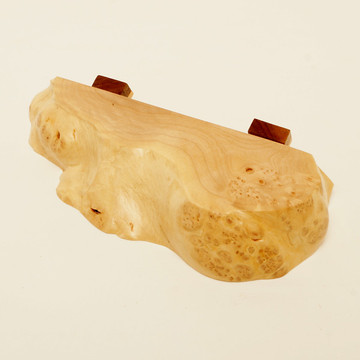Maple burl tablet stand