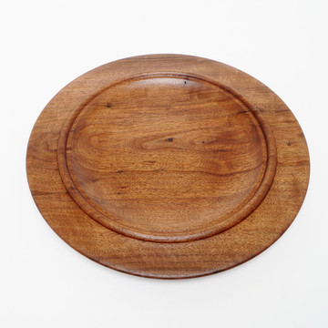 Black walnut platter with beaded rim