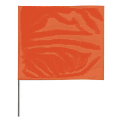Presco 2324O Stake Flags, 2 in x 3 in, 24 in Height, Orange (100 Count)