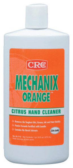 CRC INDUSTRIES SL1712 Mechanix橙柑橘洗液洗手液含浮石，柑橘，瓶，16盎司