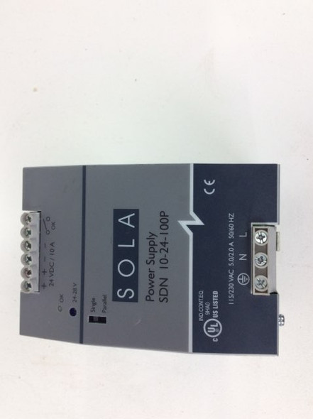 Solahd (emerson electric co) sdn-10-24-100p电源，24vdc / 10a输出，额定118/230v