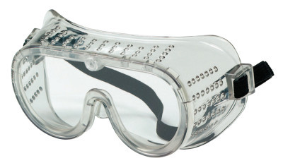 保护去ggles, Clear/Clear, PVC, Impact Resistant, Elastic Strap