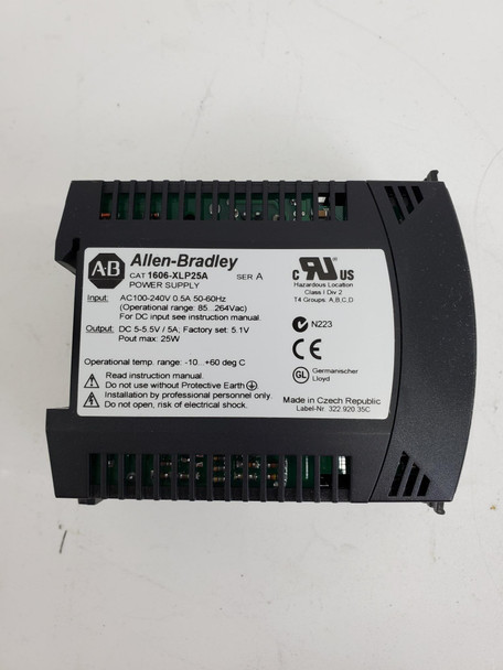 Allen-bradley(罗克韦尔自动化公司)1606-xlp25a电源，5vdc输出，5安培，100-240vac输入