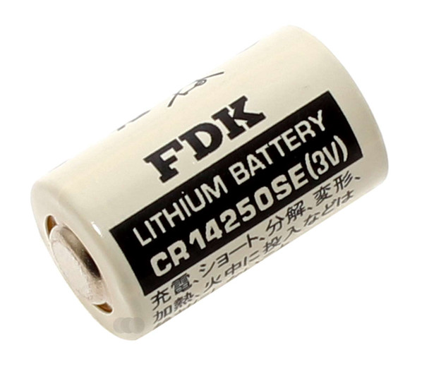 FDK公司cr14250se电池;3 v, 1/2AA,锂,850 mah, 14.5毫米