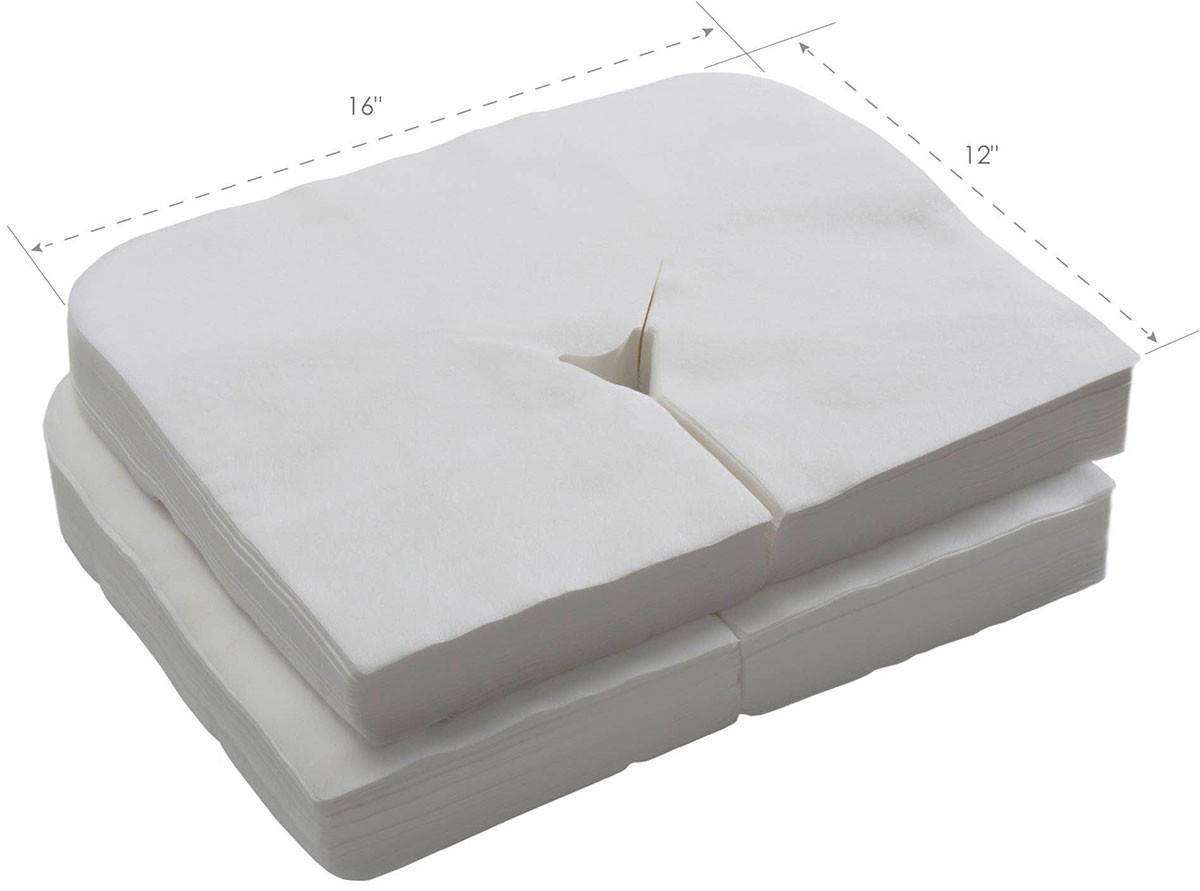 Earthlite Disposable Massage Table Headrest Covers, 100