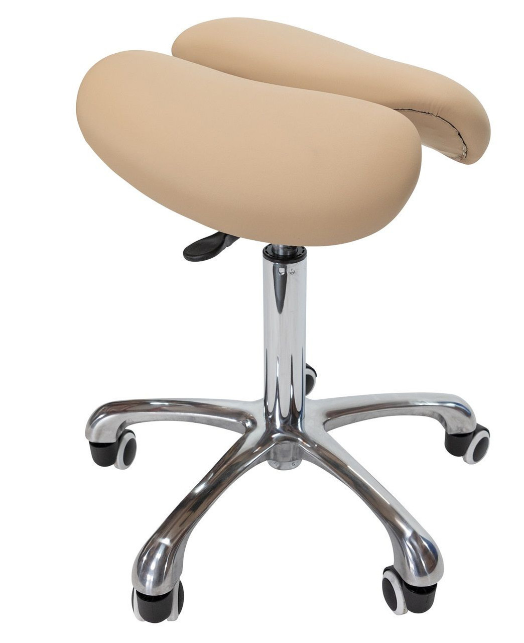 Rolling Split Seat Saddle Stool Spa Luxe MS13D