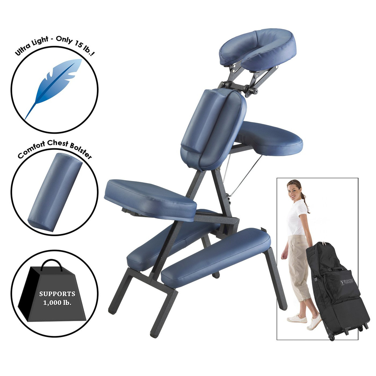 Earthlite Portable Massage Chair Package, VORTEX