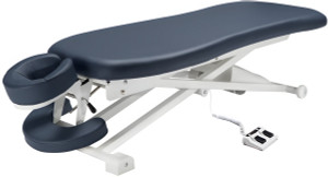 Master Massage 29" TheraMaster Flat Powerlift Electric Table - Royal Blue