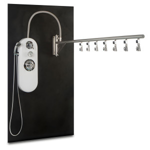 Vichy Shower - Ditto 88" Stainless Steel Rain Bar
