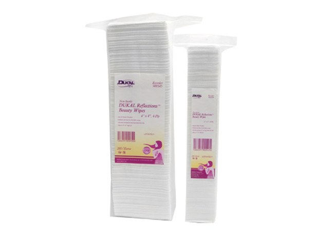 Dukal Reflections Beauty Wipe 4x4" 4ply (200 Count) - 900345