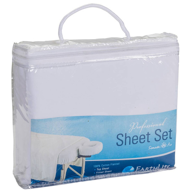 Massage Tables Sheets - Earthlite Dura Luxe Cotton Flannel Sheet Sets