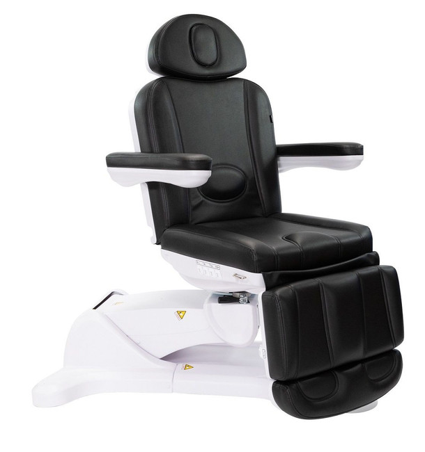 Black Medical Spa 2246B All Electric Medi Spa Exam Chair in the full upright position.