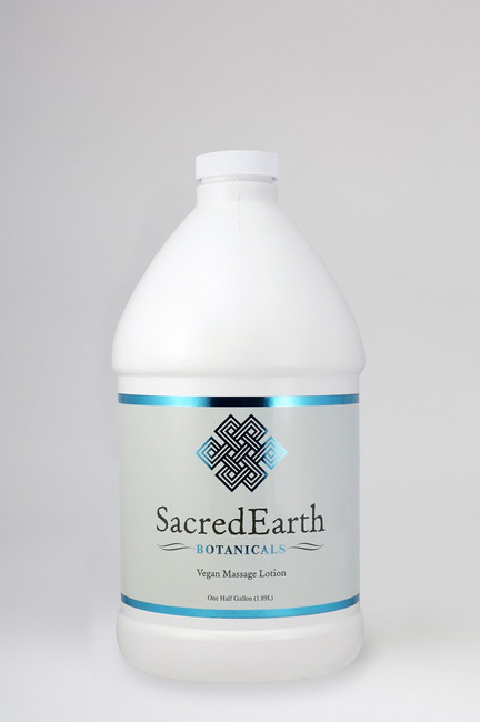Sacred Earth Botanicals - Organic Massage Lotion - Half Gallon 64 oz.