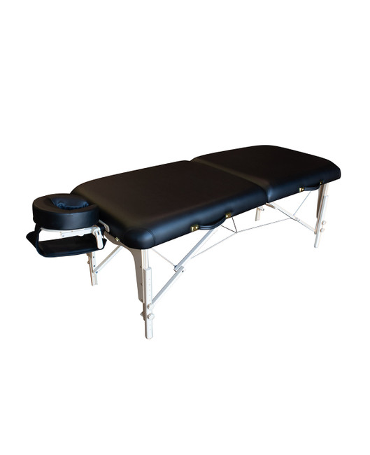 Spa Luxe Portable Massage Table Package with Carrying Case, Armshelf, Facerest