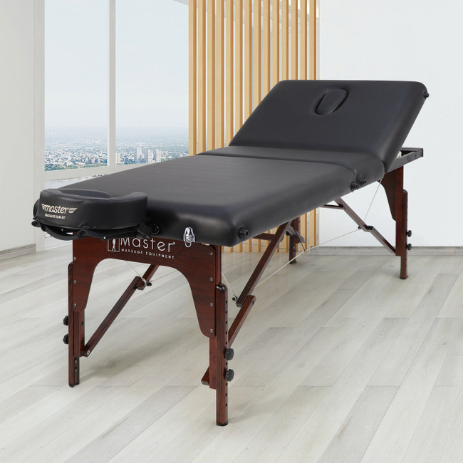 Master Massage 30" Somerest Salon Portable Massage Table Package with Backrest Liftback