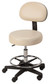 Equipro - Round Air-Lift Beauty Stool with Backrest EI-312