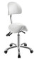 Rolling Saddle Stool with Back Support (3motion) - Silver Fox 1025A