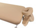 Close up of face cradle facerest on beige Spa Luxe Electric Lift Massage Table
