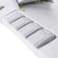 Detail of the controller foot pedals of the Spa Luxe 2246EBM Medical medi spa and procedure chair with rotation.