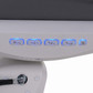 Side electric controller buttons on the Black Spa Luxe 2246BN medical treatment chair with rotation.