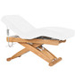 1/3 Angled Spa Luxe Salon Top Spa Table with thick cushioning and wood laminate base.