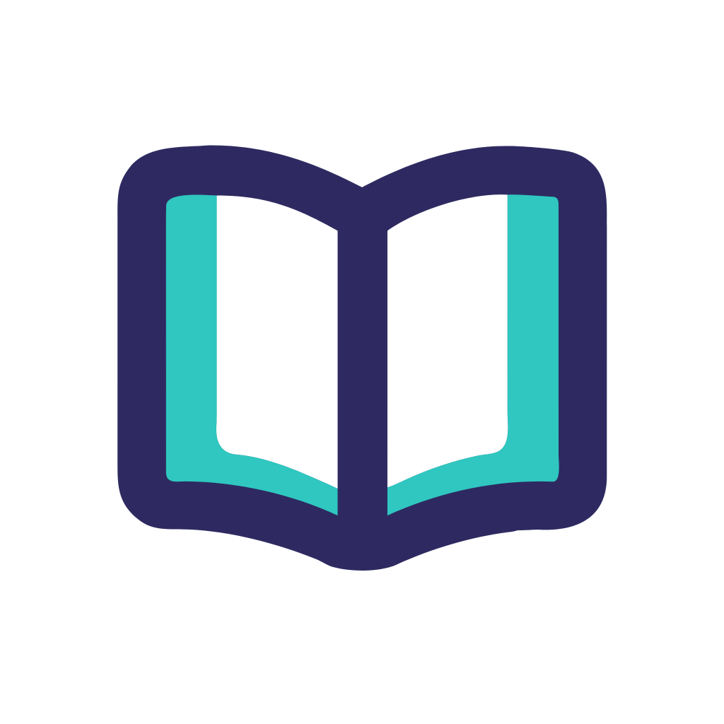 Icon of an open book to represent audit logs
