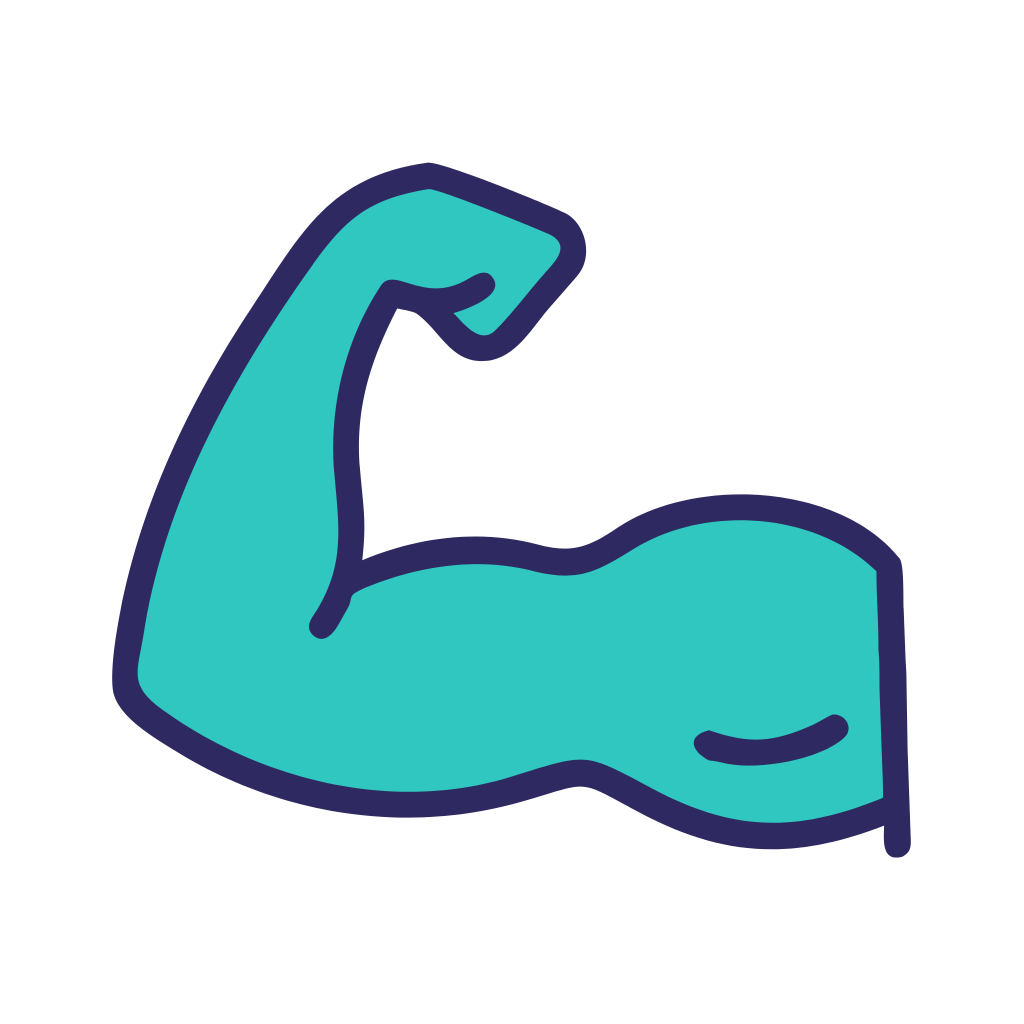 Icon of flexed arm to represent condition
