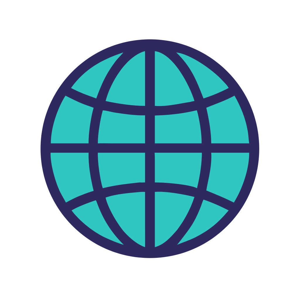 Icon of a globe to represent SEO-friendly