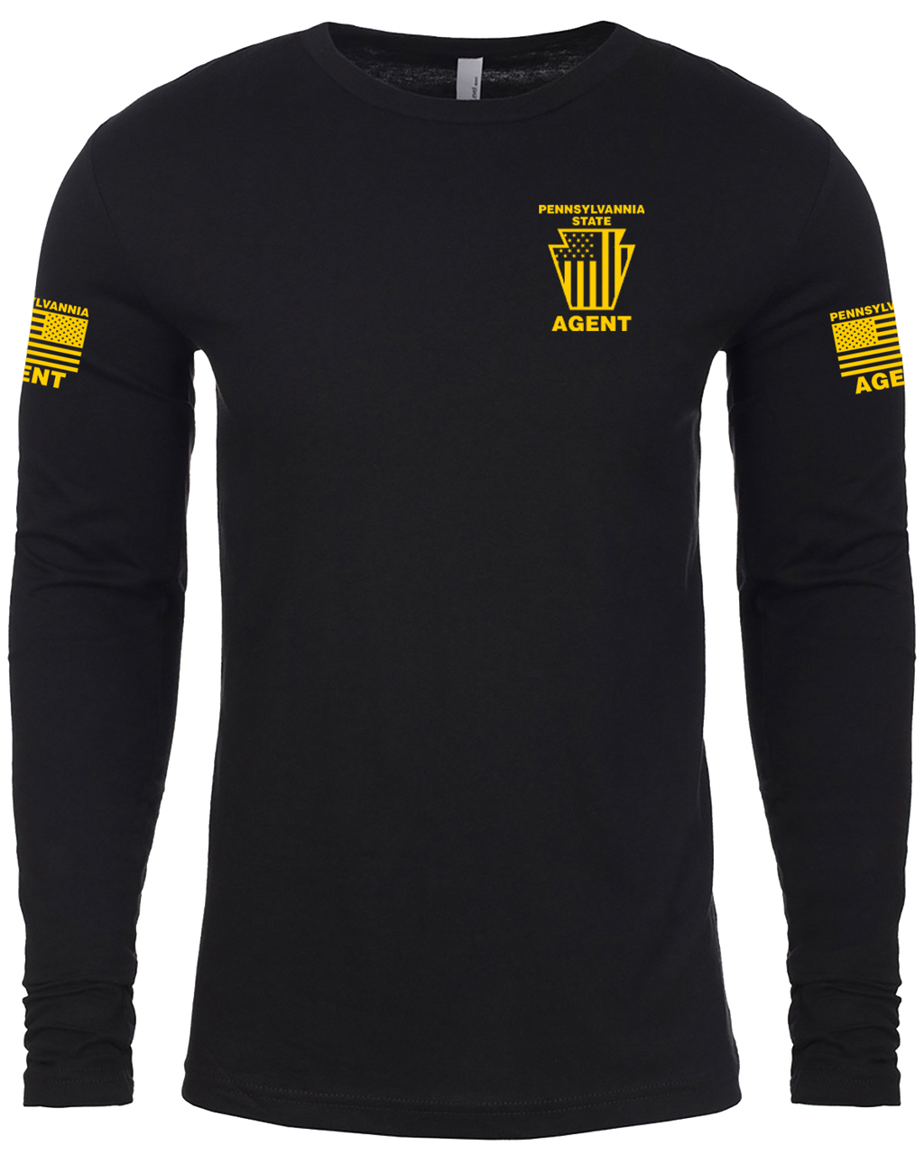 【oan】Liberta Sweat Long Sleeve T-shirt Pennsylvania State Agent Long Sleeve T-Shirt - Gold - First