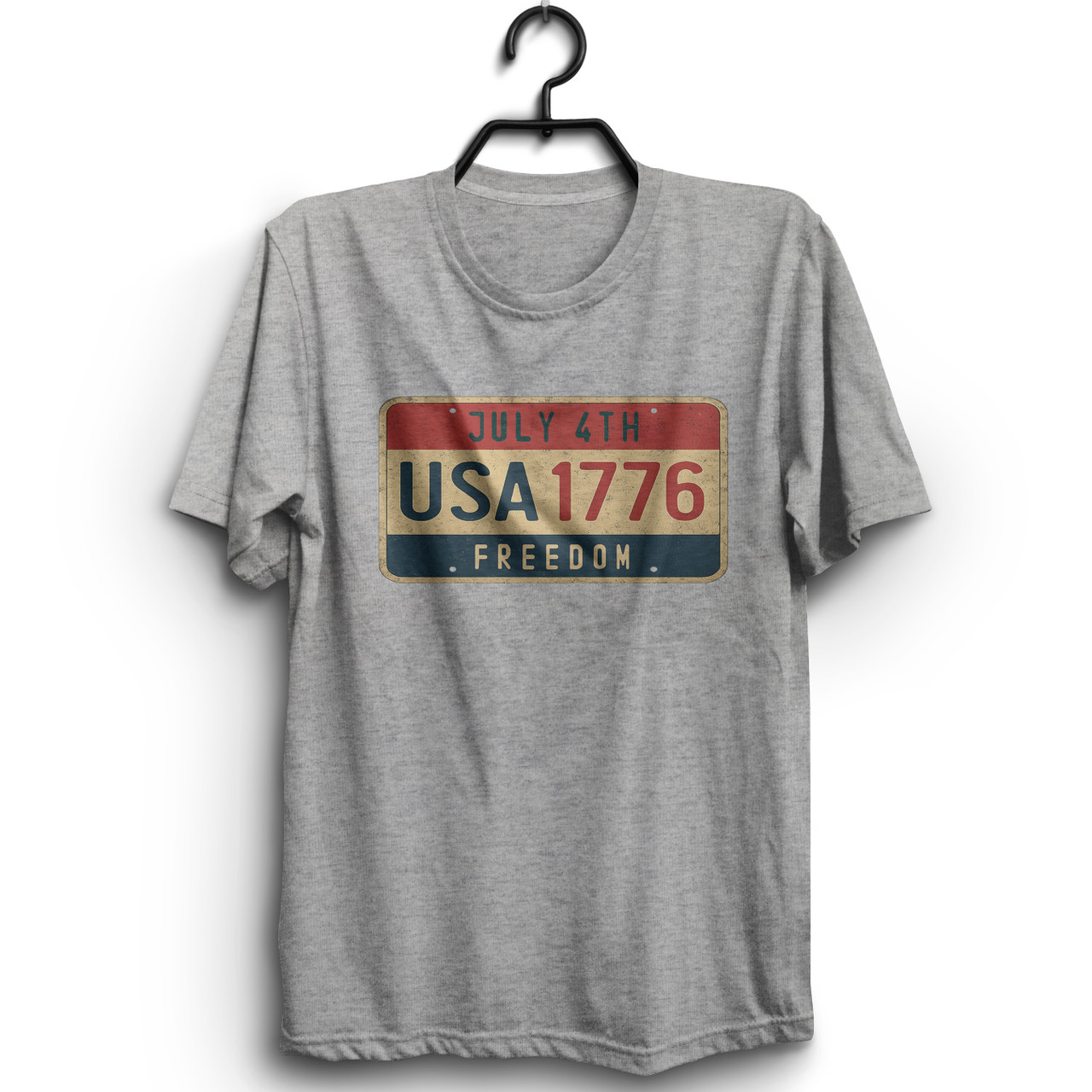 USA1776 License Plate Tee - First Amendment Tees Co. Inc.