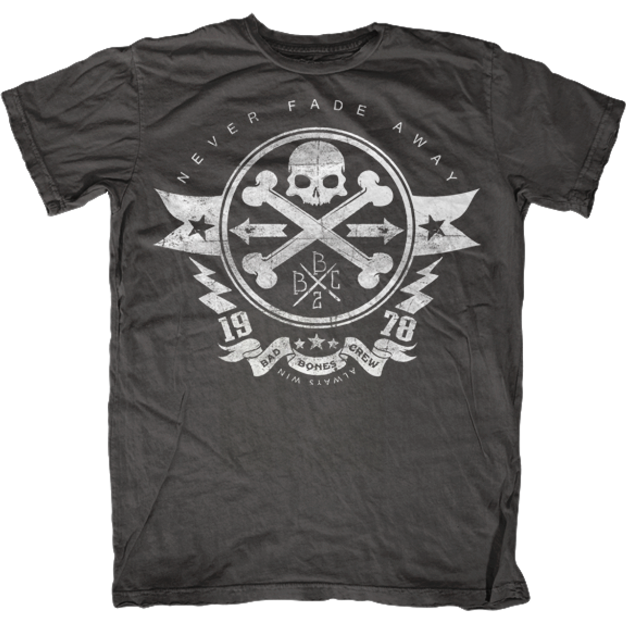 Never Fade Away Bad Bones Crew T-Shirt - First Amendment Never Fade Away Bad Bones Crew T-Shirt - First Amendment