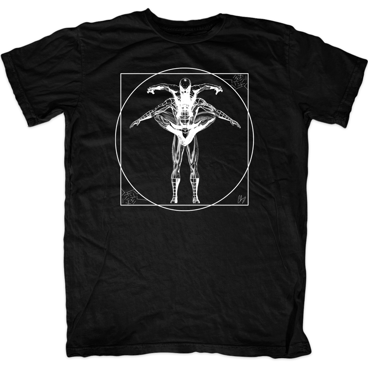 Vitruvian Spiderman T-Shirt | FAT-Tee.com