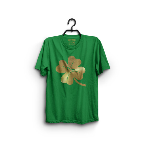 Gold Angry Clover Emoji