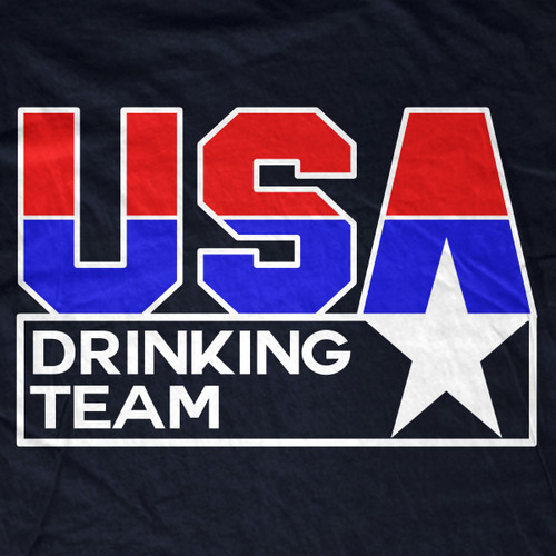 Team USA Drinking Team TShirt