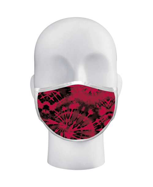 Red Tie Dye Face Mask