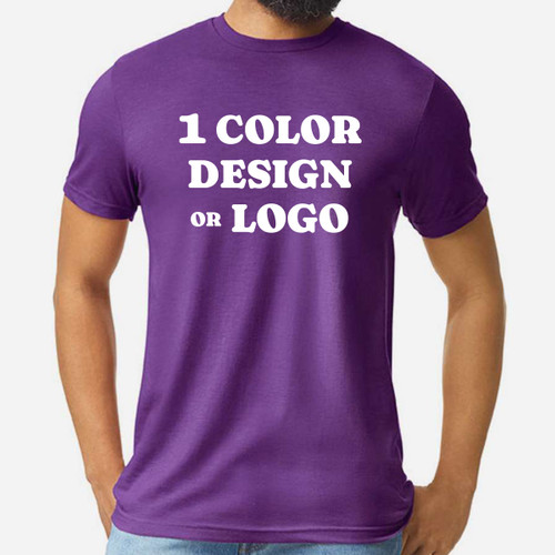 50 Premium Colored Shirt Package (ONE COLOR PRINTS)