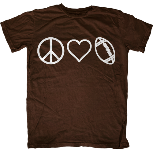Peace, Love & Football T-Shirt