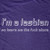 I'm a Lesbian, So leave me ALONE T-Shirt