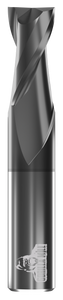 CARBIDE END MILL, FLAT, 2 FLUTE, 3.00MM DIA, 12.00MM LOC, 38.00MM OAL, TICN COATED CARBIDE END MILL, FLAT, 2 FLUTE, 3.00MM DIA, 12.00MM LOC, 38.00MM OAL, TICN COATED