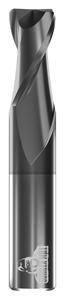 CARBIDE END MILL, RAD, 2 FLUTE, 6.00MM DIA, 19.00MM LOC, 65.00MM OAL, .50MM RAD, TICN COATED CARBIDE END MILL, RAD, 2 FLUTE, 6.00MM DIA, 19.00MM LOC, 65.00MM OAL, .50MM RAD, TICN COATED