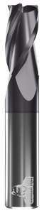 CARBIDE END MILL, FLAT, 3 FLUTE, 1/2''DIA, 1''LOC, 3''OAL, TIALN COATED CARBIDE END MILL, FLAT, 3 FLUTE, 1/2''DIA, 1''LOC, 3''OAL, TIALN COATED