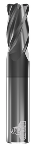 CARBIDE END MILL, STUB, RAD, 4 FLUTE, 20.00MM DIA, 22.00MM LOC, 75.00MM OAL, 1.00MM RAD, TICN COATED CARBIDE END MILL, STUB, RAD, 4 FLUTE, 20.00MM DIA, 22.00MM LOC, 75.00MM OAL, 1.00MM RAD, TICN COATED