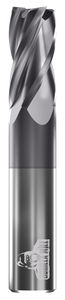 CARBIDE END MILL, FLAT, 4 FLUTE, 3/4''DIA, 1-1/2''LOC, 4''OAL, TIALN COATED CARBIDE END MILL, FLAT, 4 FLUTE, 3/4''DIA, 1-1/2''LOC, 4''OAL, TIALN COATED
