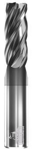 GORILLA MILL, RAD, 4 FLUTE, 3/4''DIA, 1-1/2''LOC, 4''OAL, .090''RAD, GMX-35 COATED GORILLA MILL, RAD, 4 FLUTE, 3/4''DIA, 1-1/2''LOC, 4''OAL, .090''RAD, GMX-35 COATED