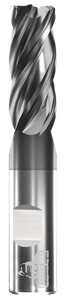 GORILLA MILL, STUB, RAD, 4 FLUTE, 5/8''DIA, 3/4''LOC, 3-1/2''OAL, .060''RAD, WELDON FLAT, GMX-35 COATED GORILLA MILL, STUB, RAD, 4 FLUTE, 5/8''DIA, 3/4''LOC, 3-1/2''OAL, .060''RAD, WELDON FLAT, GMX-35 COATED