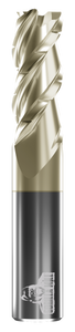 GORILLA MILL, SILVERBACK, CHIMPBREAKER, FLAT, 3 FLUTE, 1/2''DIA, 1-1/2''LOC, 4''OAL, ZRN COATED GORILLA MILL, SILVERBACK, CHIMPBREAKER, FLAT, 3 FLUTE, 1/2''DIA, 1-1/2''LOC, 4''OAL, ZRN COATED