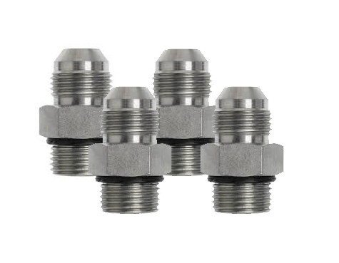 8 JIC Fittings for Orbital Valve (4 Pack) - Mega Mud Truck Parts