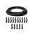 3/8" hydraulic hose roll with reusable female JIC fittings