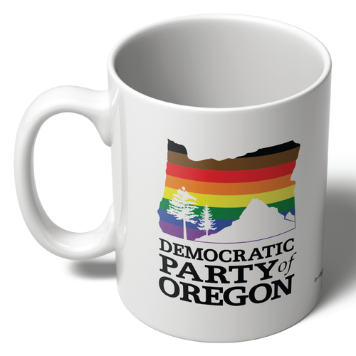 Democratic Party of Oregon Pride (11oz Ceramic Mug)